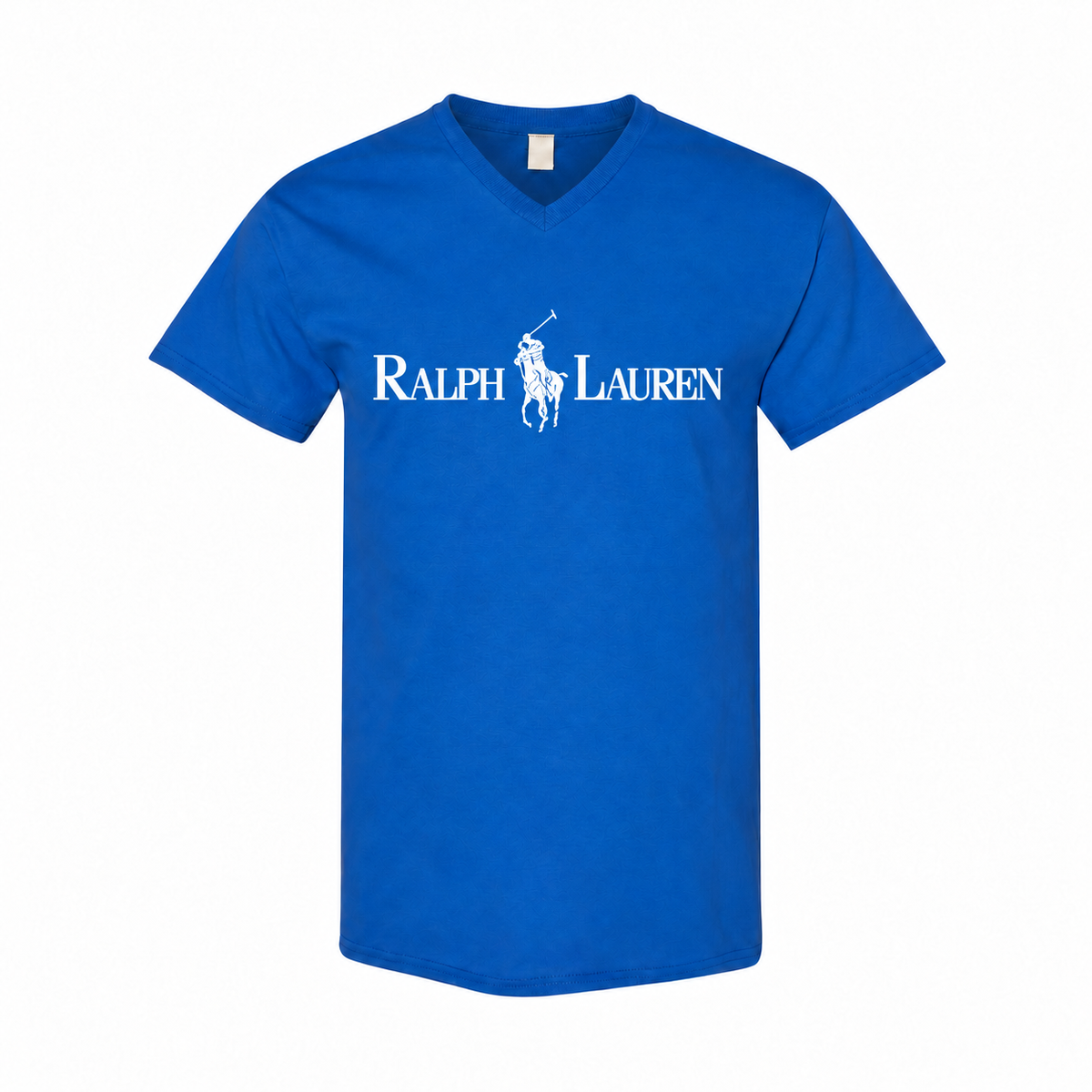 Men's Polo Ralph Lauren Cotton V-Neck T-Shirt - Royal Blue