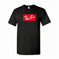 Men's Ray-Ban Cotton V-Neck T-Shirt, Black