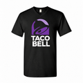 Men's Taco Bell Cotton V-Neck T-Shirt - Black
