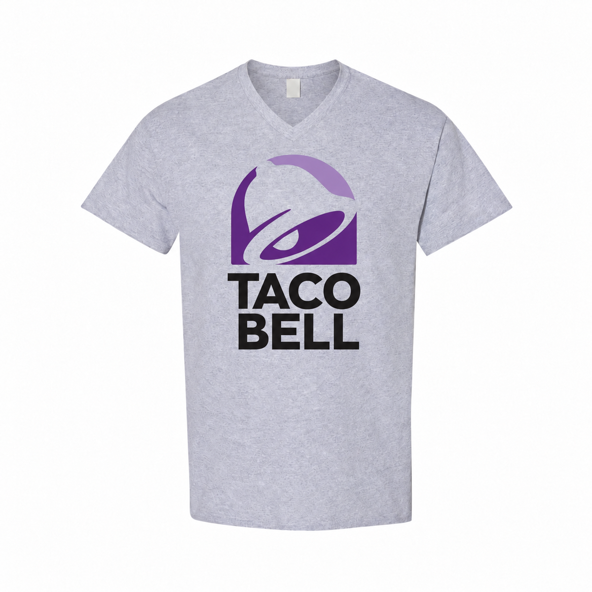 Men's Taco Bell Cotton V-Neck T-Shirt - Gray