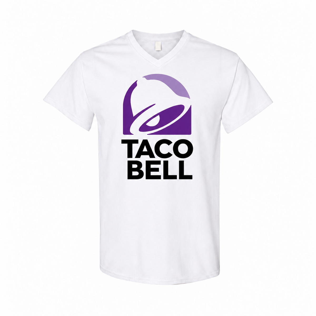 Men's Taco Bell Cotton V-Neck T-Shirt - White