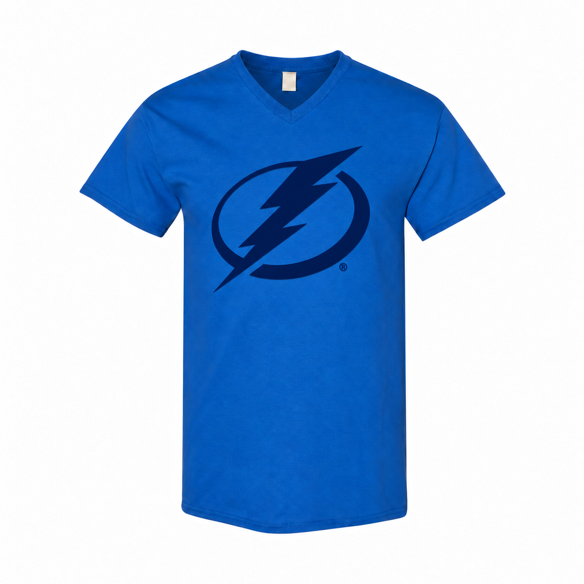 Men's Tampa Bay Lightning Cotton V-Neck T-Shirt - Royal Blue