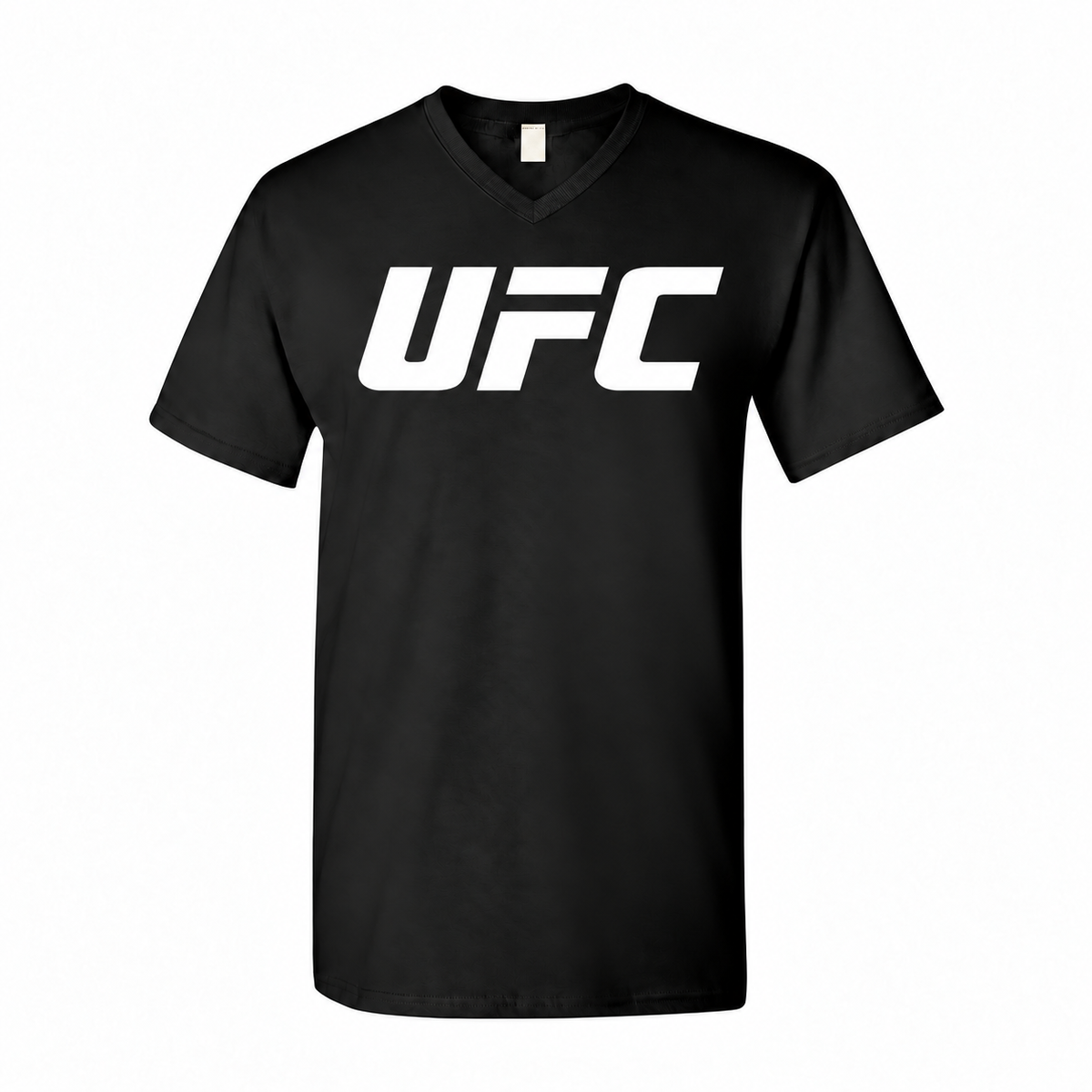 Men's UFC Cotton V-Neck T-Shirt - Black