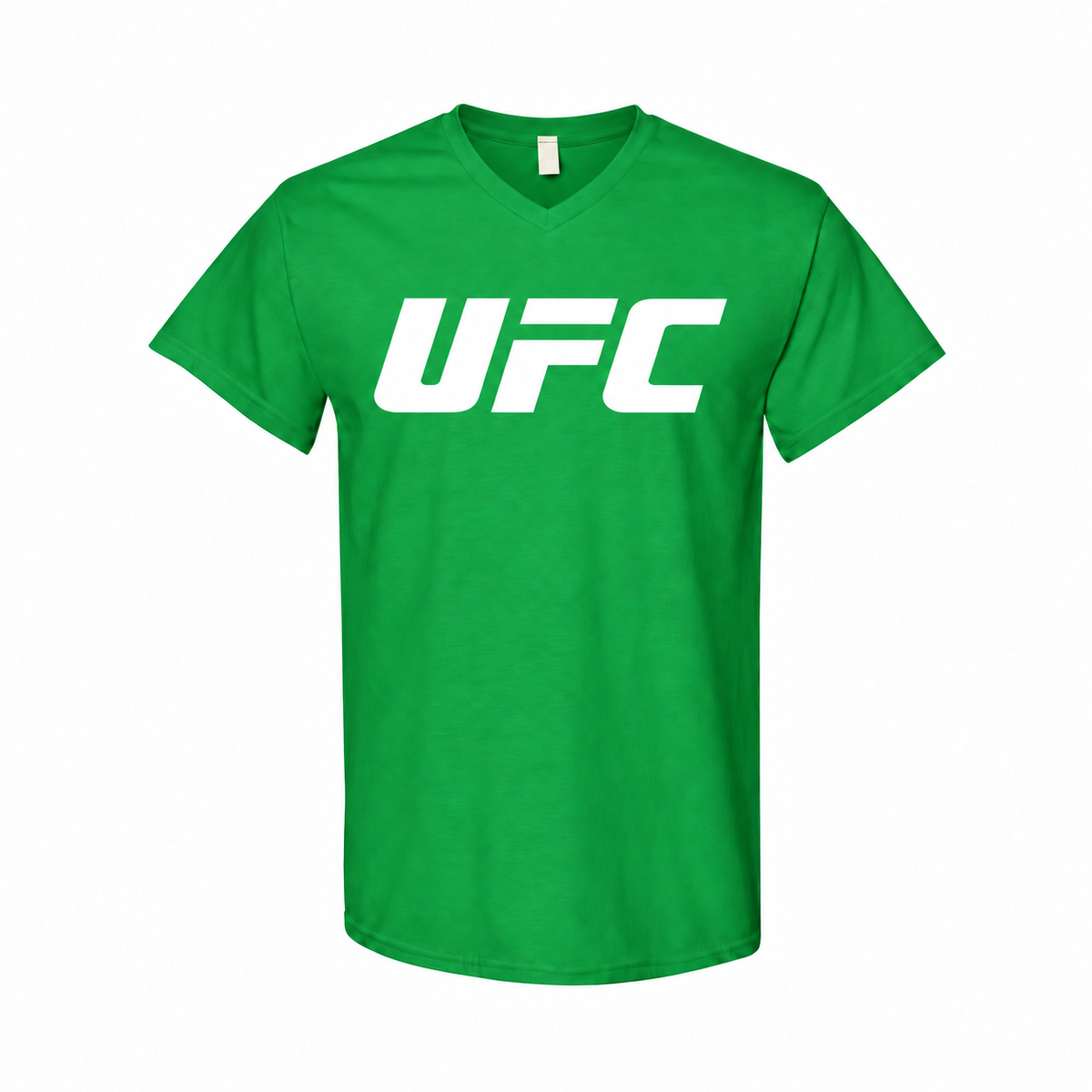 Men's UFC Cotton V-Neck T-Shirt - Green