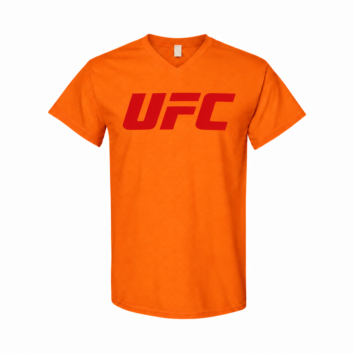 Men's UFC Cotton V-Neck T-Shirt - Orange