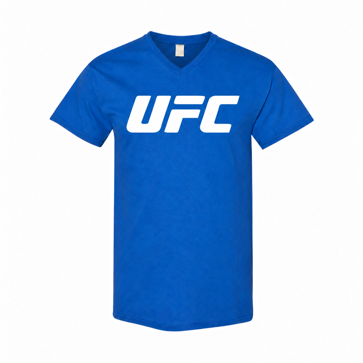Men's UFC Cotton V-Neck T-Shirt - Royal Blue