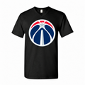 Washington Wizards men cotton V-neck in Black