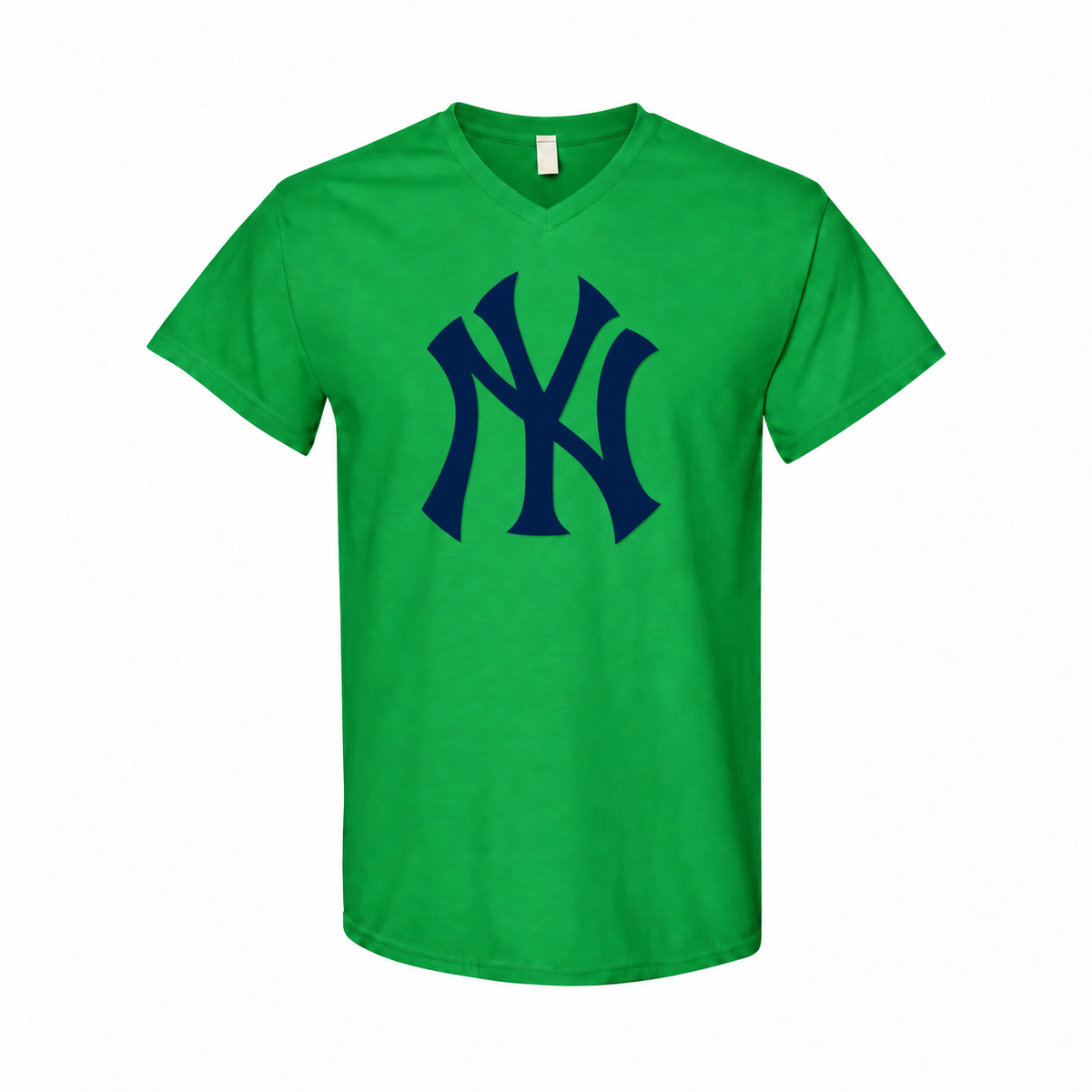 Men's New York Yankees Cotton V-Neck T-Shirt - Green