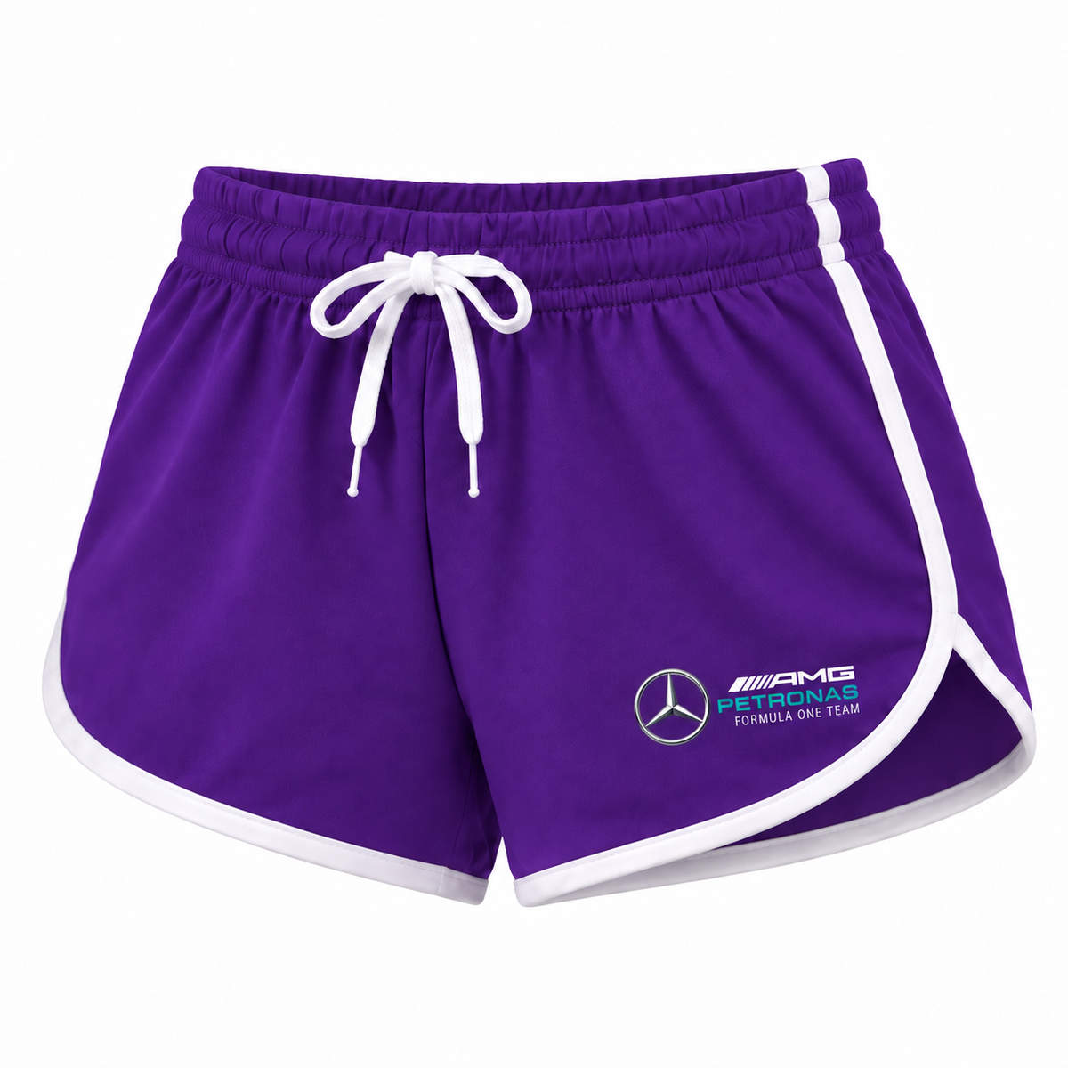 Women's Mercedes AMG Petronas Formula One Team Booty Shorts, Purple