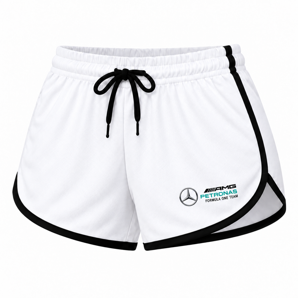 Women's Mercedes AMG Petronas Formula One Team Booty Shorts, White
