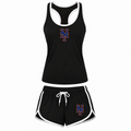 Women's New York Mets Tank Top and Shorts Set, black