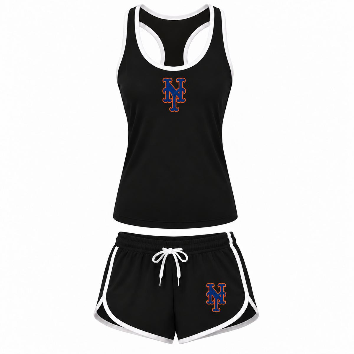 Women's New York Mets Tank Top and Shorts Set, black