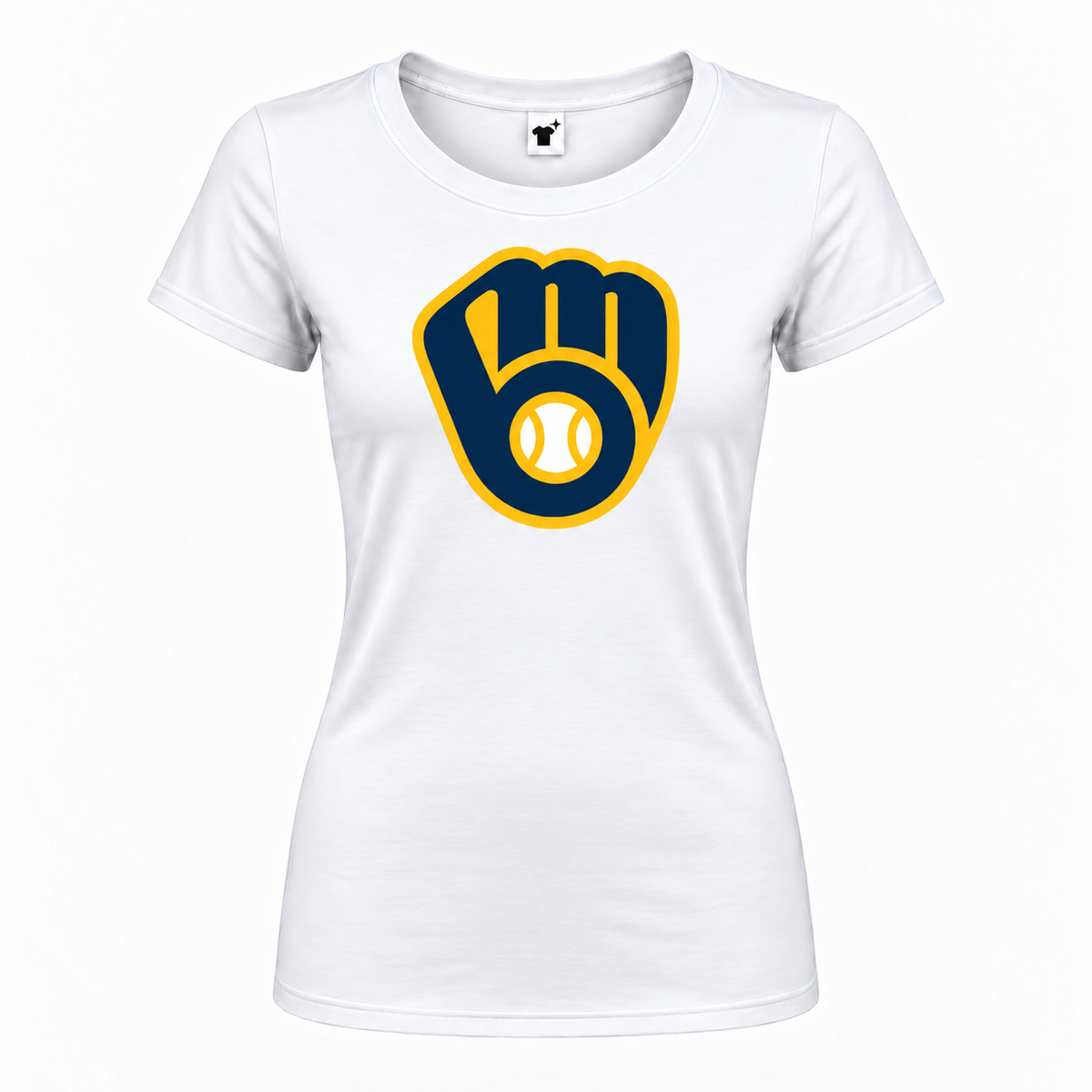 Milwaukee Brewers women's round-neck T-shirt in White