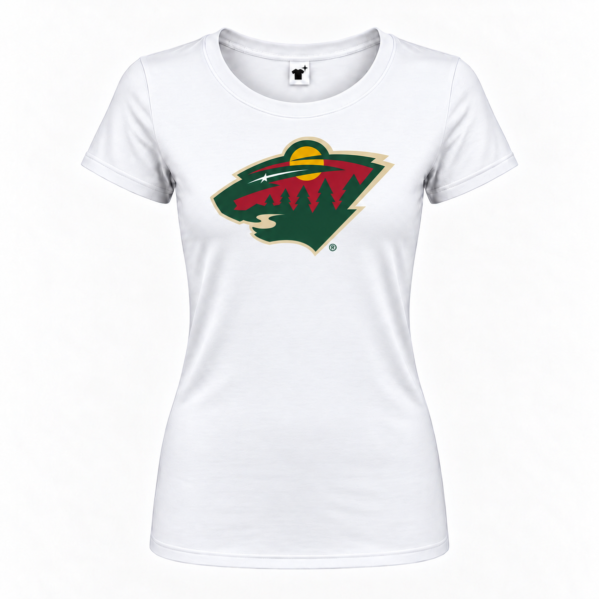 Women's minnesota wild roundneck white
