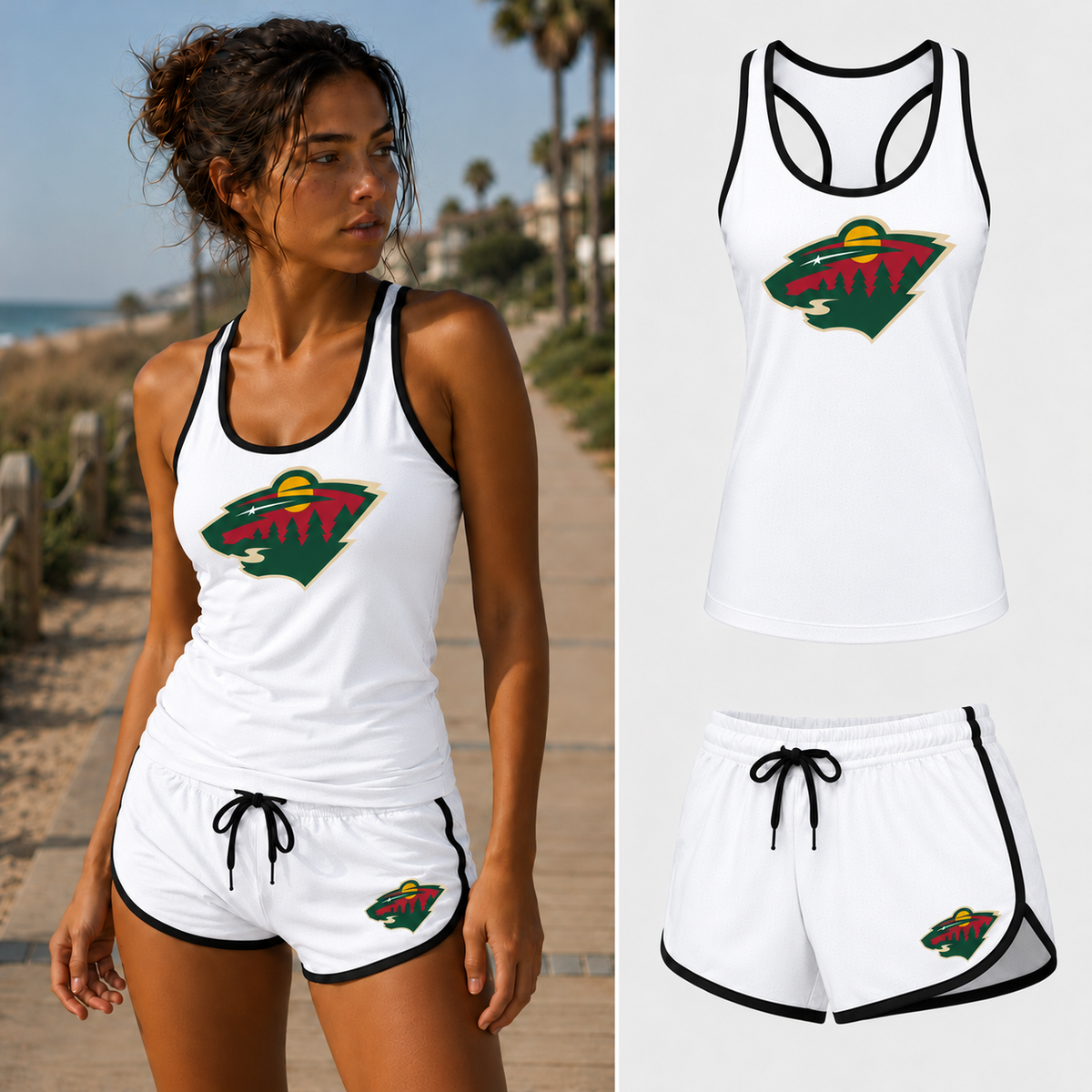 Women's minnesota wild set white