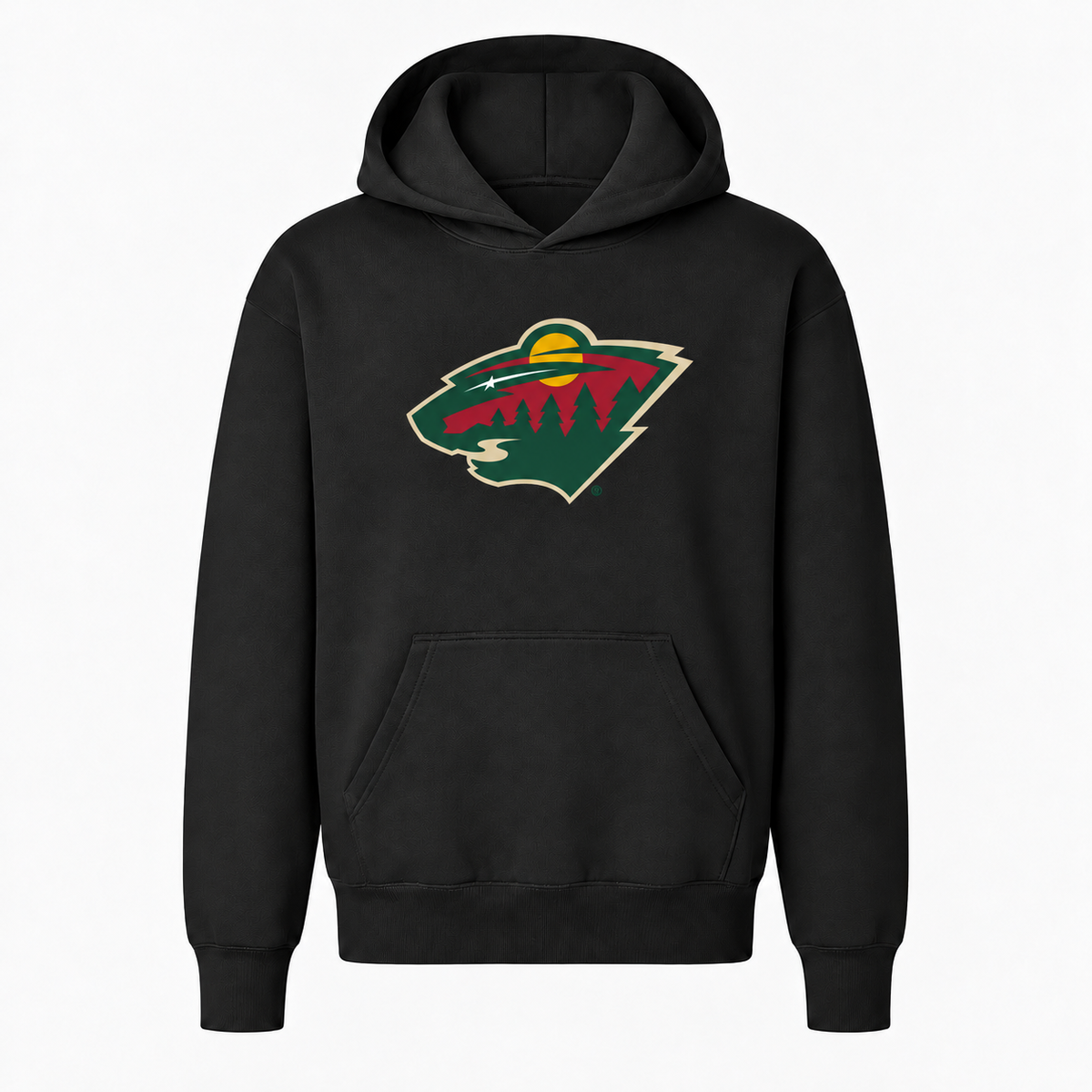 Minnesota Wild youth pullover hoodie in Black