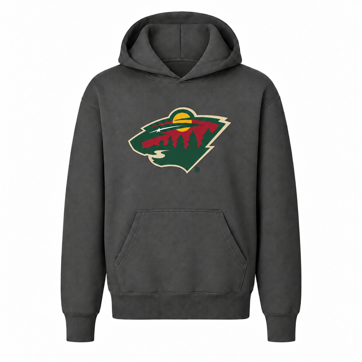 Minnesota Wild youth pullover hoodie in Charcoal