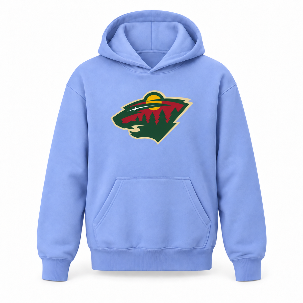 Minnesota Wild youth pullover hoodie in Light Blue