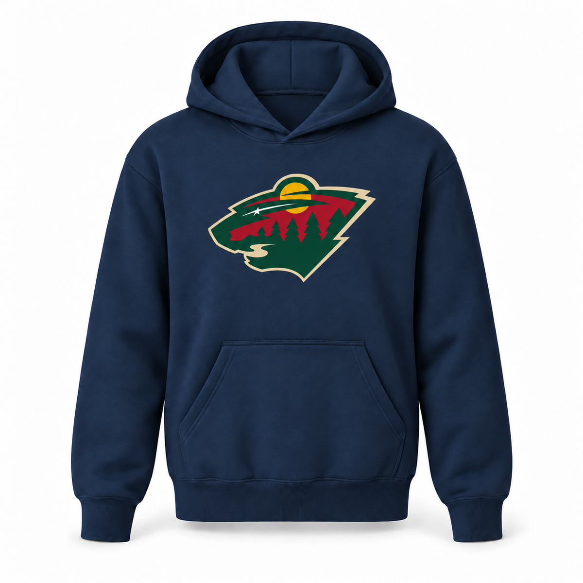 Minnesota Wild youth pullover hoodie in Navy