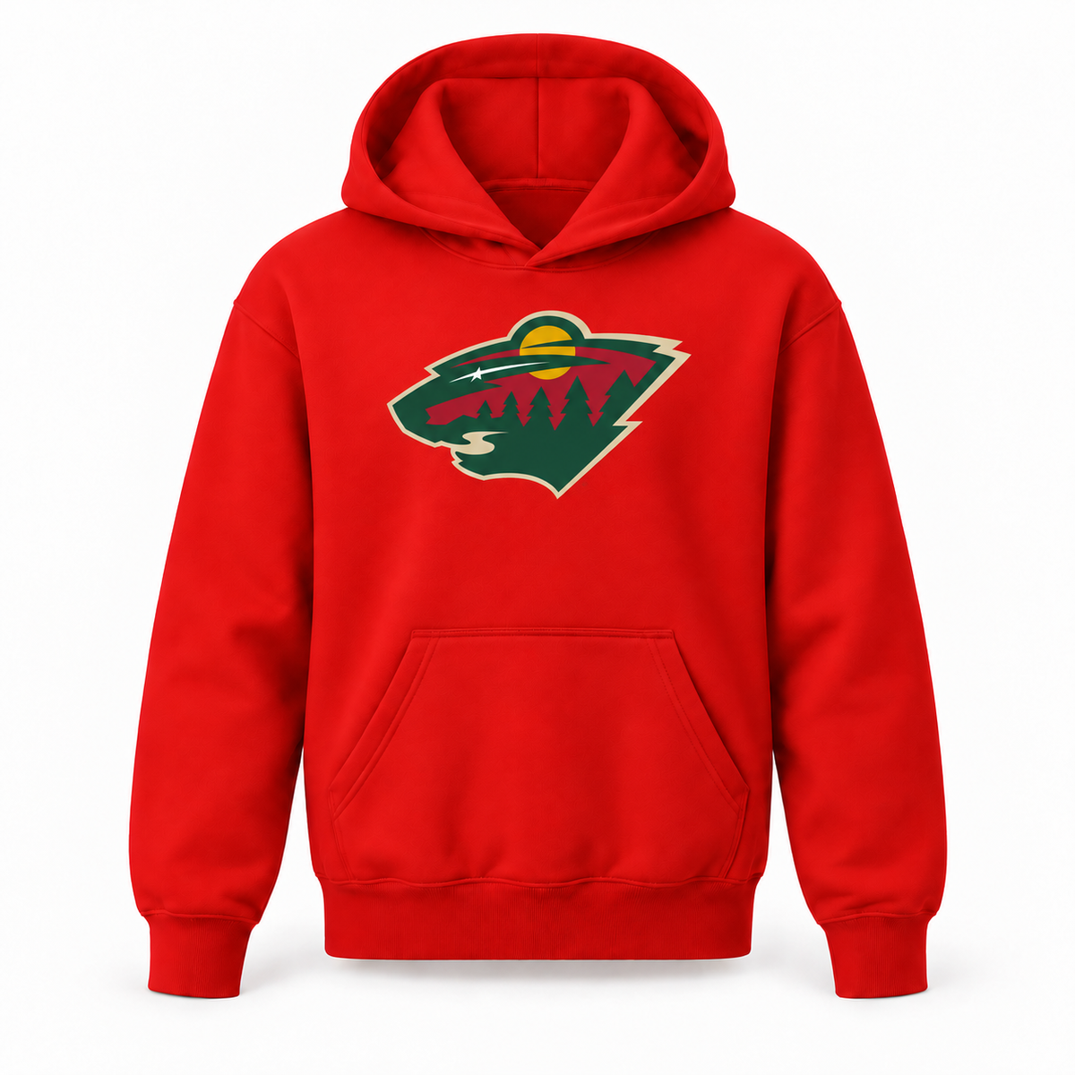 Minnesota Wild youth pullover hoodie in Red