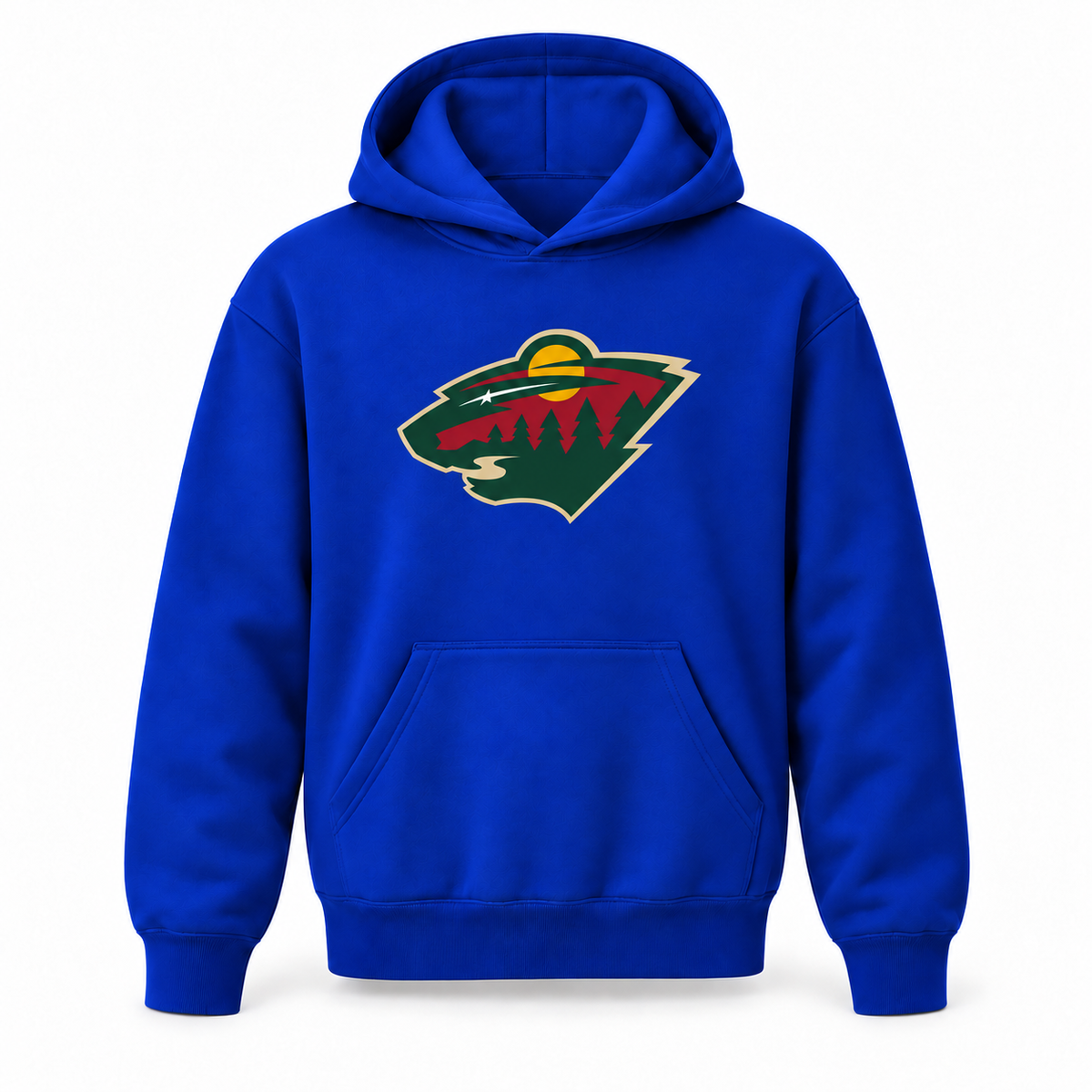Minnesota Wild youth pullover hoodie in Royal Blue