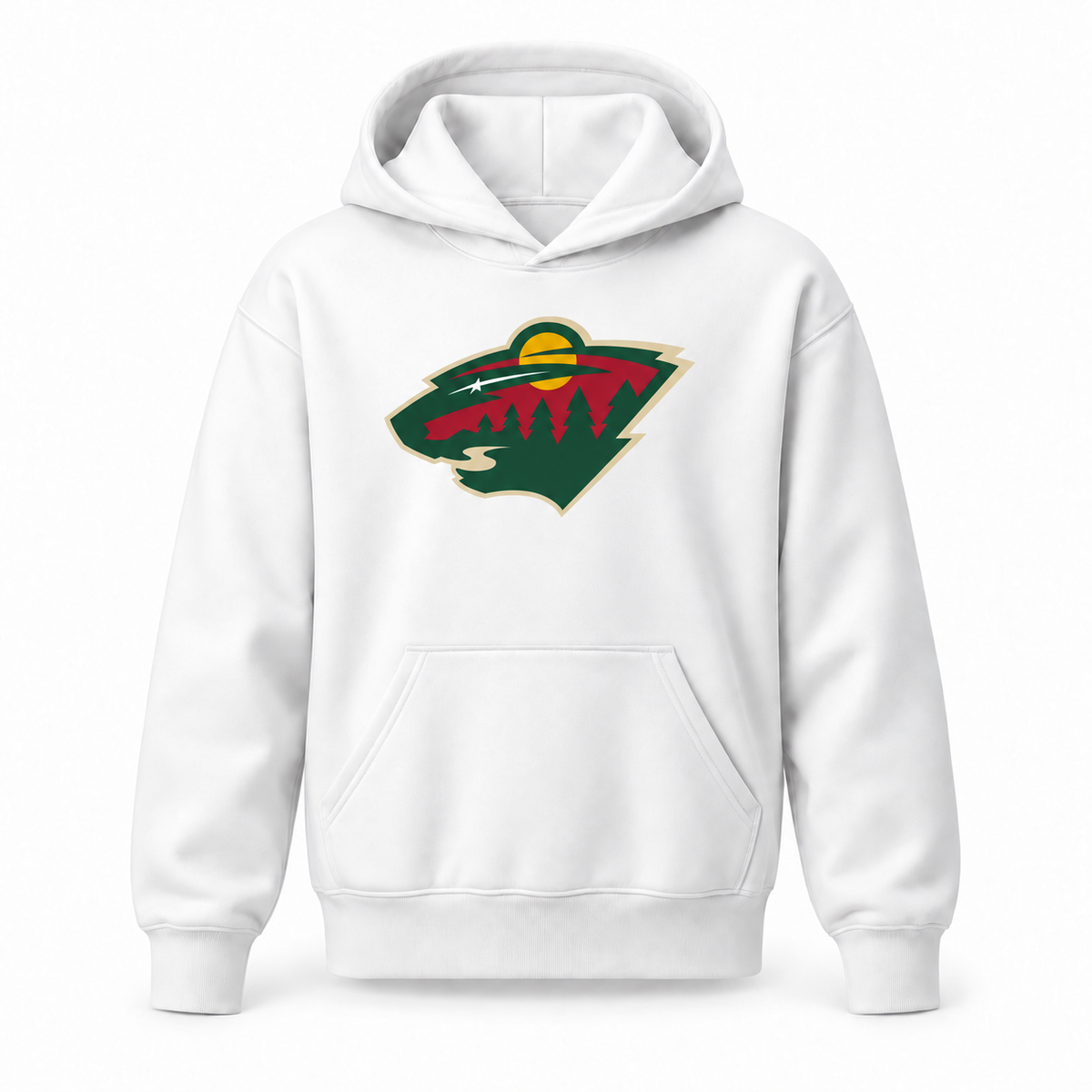 Minnesota Wild youth pullover hoodie in White