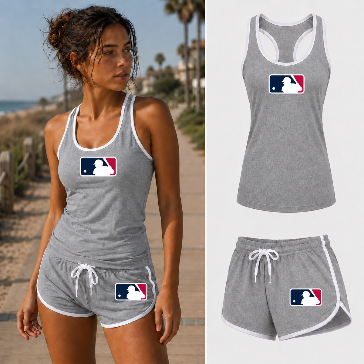 Women’s MLB Tank top and Shorts Set