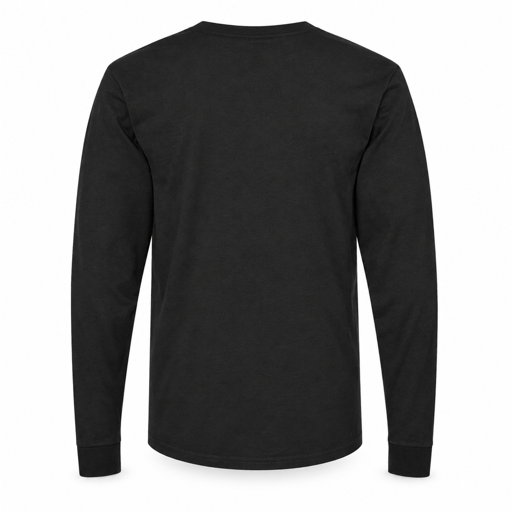 Black MLB long sleeve T-shirt — back view