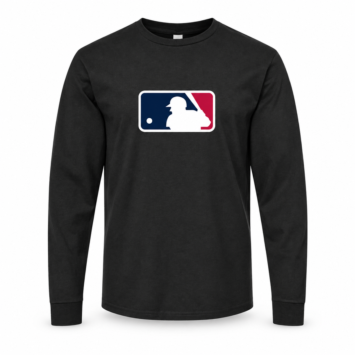 Black MLB long sleeve T-shirt — front view