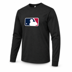 Black MLB long sleeve T-shirt — three-quarter view