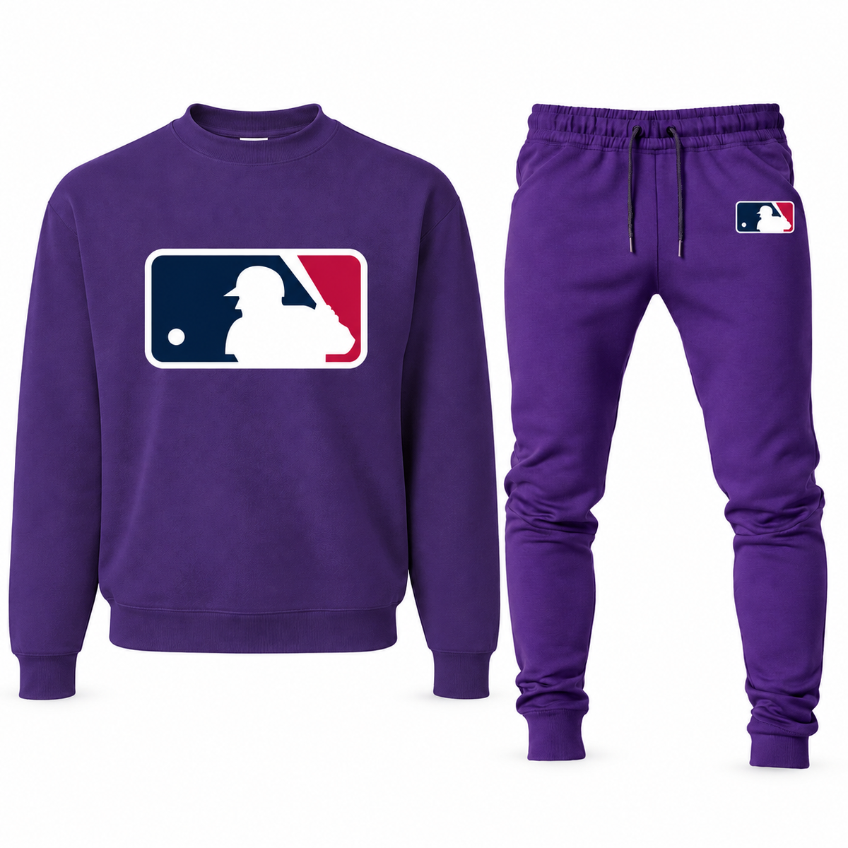 Men's Major League Baseball sweatshirt and joggers set, Purple