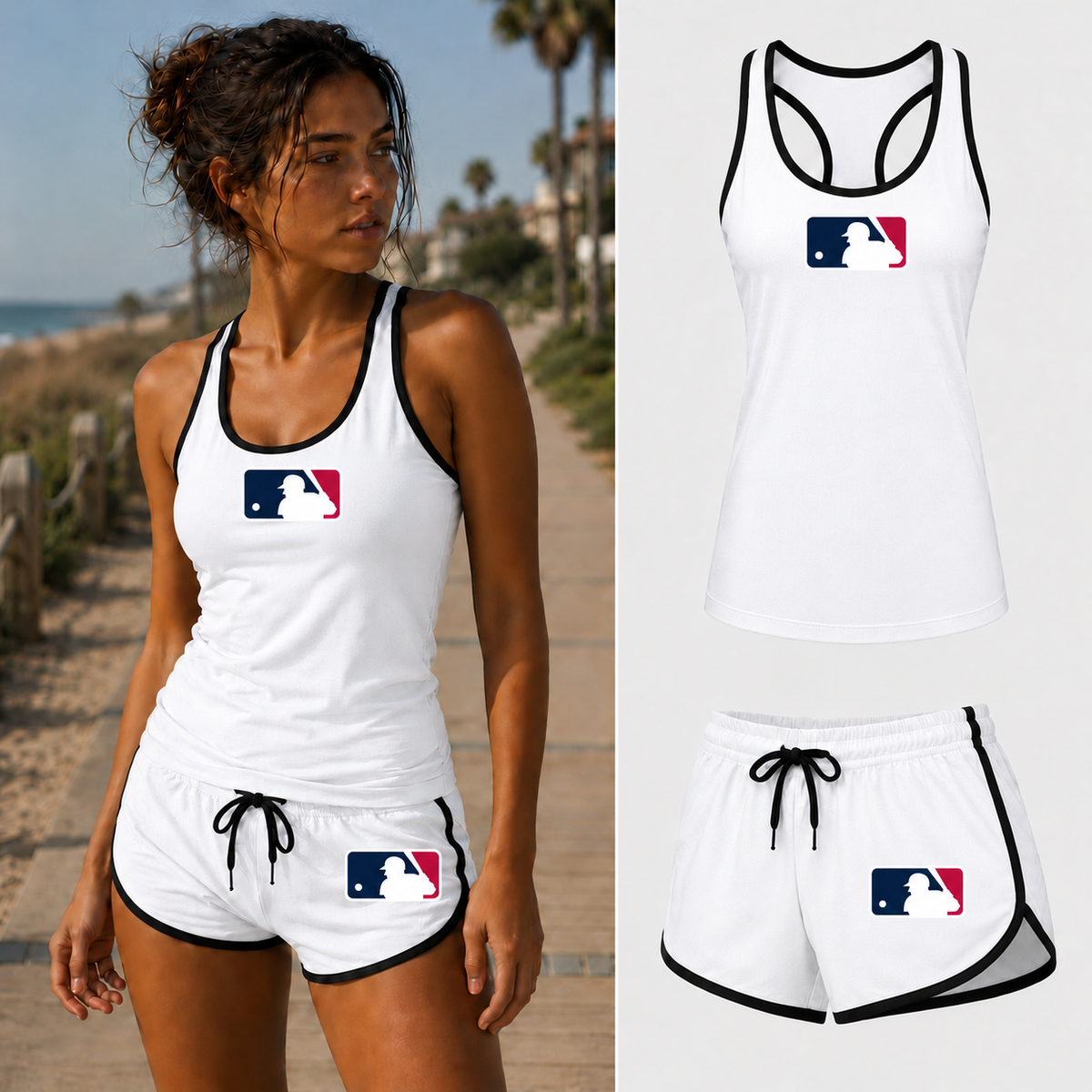 Women’s MLB Tank top and Shorts Set