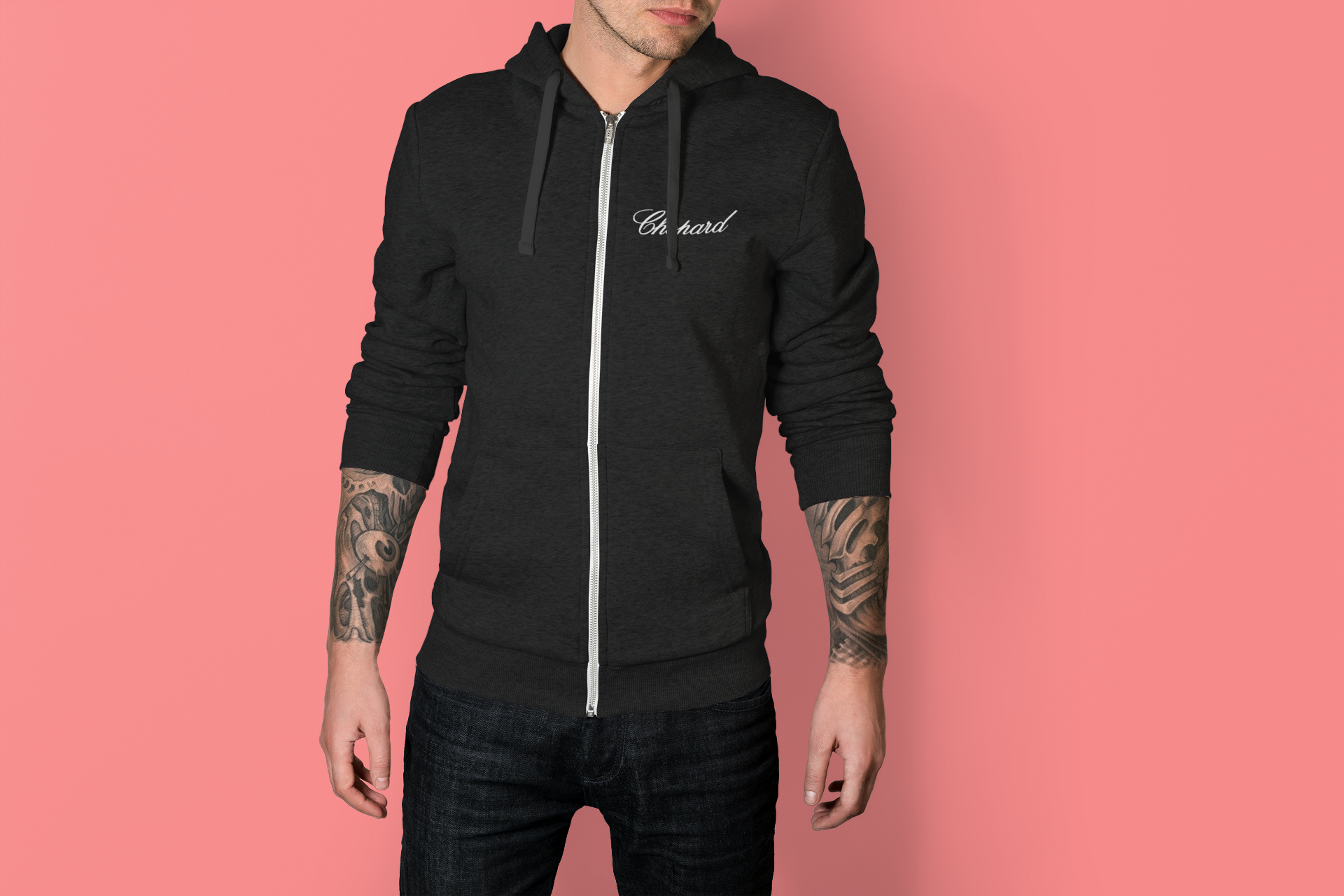 Men's Chopard  Gildan Heavy Blend Full-Zip Hooded Sweatshirt