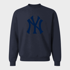 Navy New York Yankees crewneck sweatshirt - front view