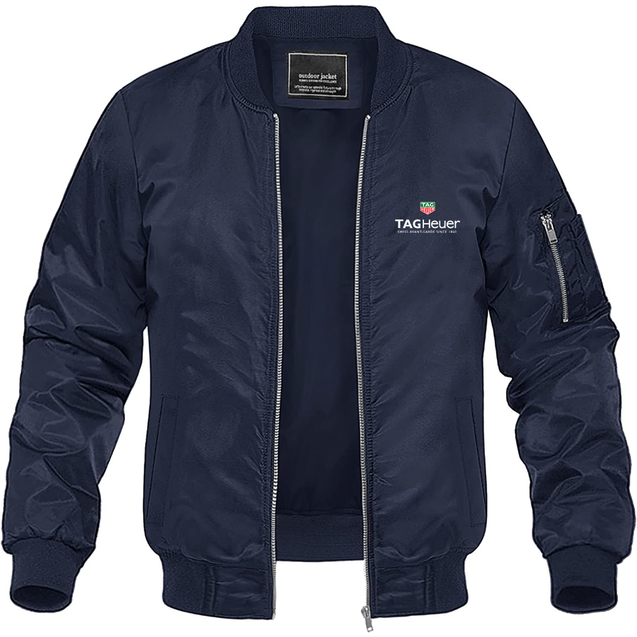 Men's TAG Heuer Lightweight Bomber Jacket Windbreaker Softshell Varsity Jacket Coat