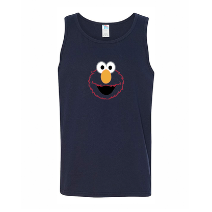 Men's Sesame Street Elmo Face Tank Top