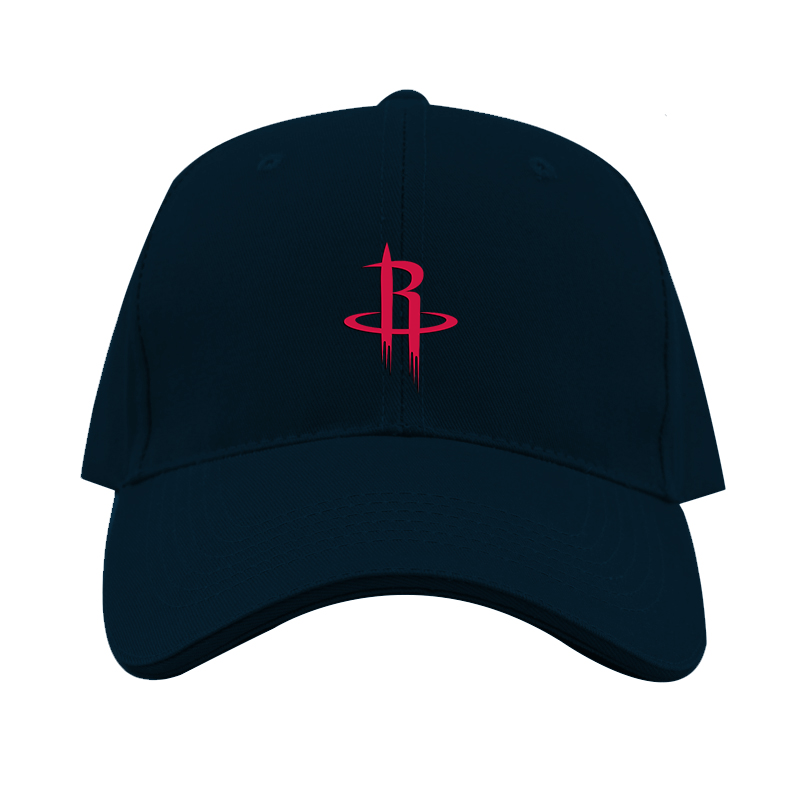 Houston Rockets Dad Baseball Cap Hat – Embroidered Fan Hat | TeesCustomize