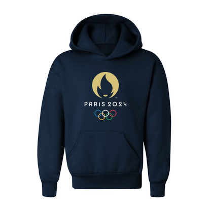 Youth New Olympics 2024 Paris Logo Pullover Hoodie