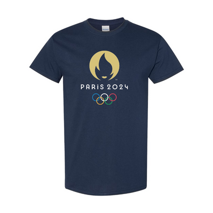 Men's New Olympics 2024 Paris Logo Cotton T-shirt