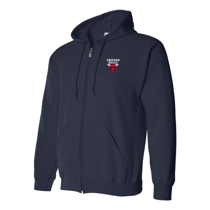 Men's Chicago Bulls Zipper  Hoodie