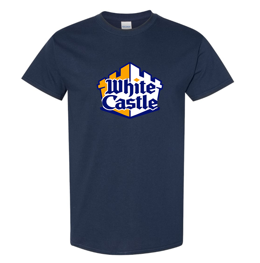 Men's White Castle Cotton T-Shirt
