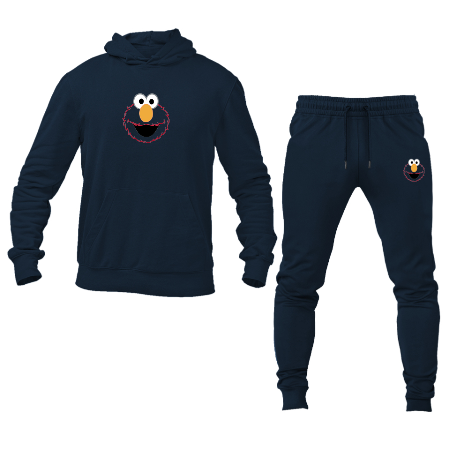 Unisex Sesame Street Elmo Face Hoodie and Joggers set