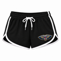 New Orleans Pelicans women's booty shorts in black