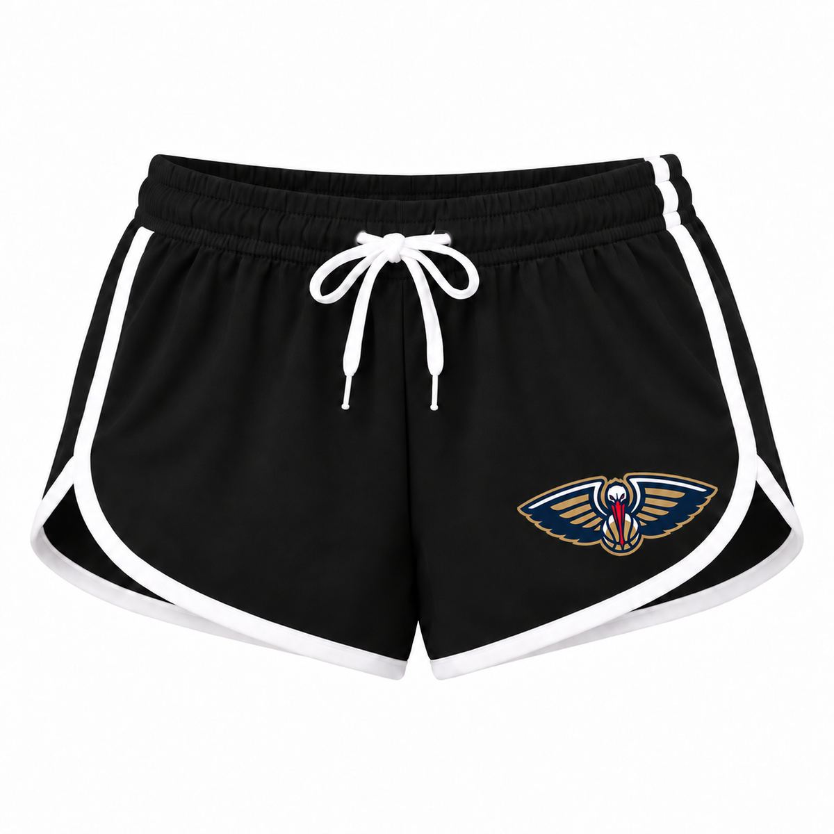 New Orleans Pelicans women's booty shorts in black