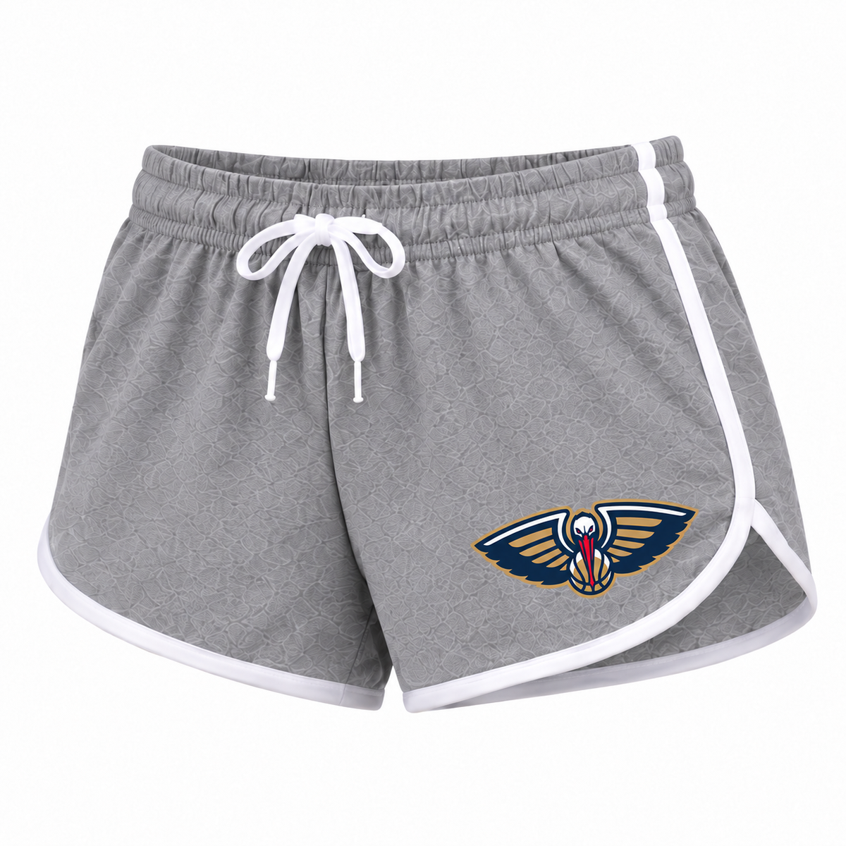 New Orleans Pelicans women's booty shorts in gray