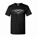 New Orleans Pelicans men's cotton V-neck T-shirt in black