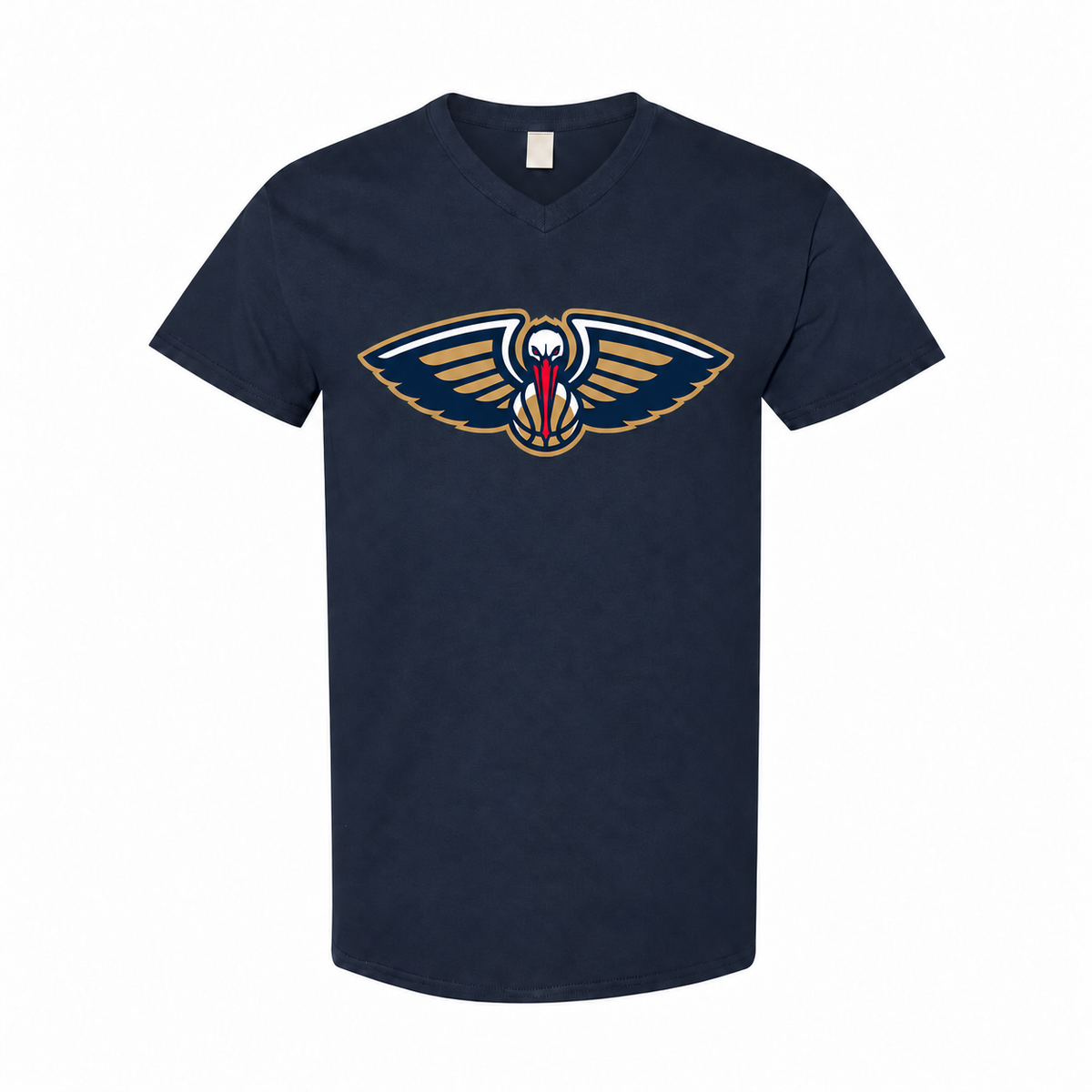 New Orleans Pelicans men's cotton V-neck T-shirt in navy