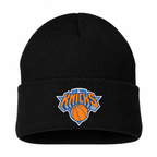 Black - Front View - New York Knicks Beanie Hat