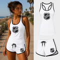 NHL women's tank top and shorts set in White