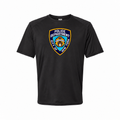 NYPD: youth polyester tee, Black